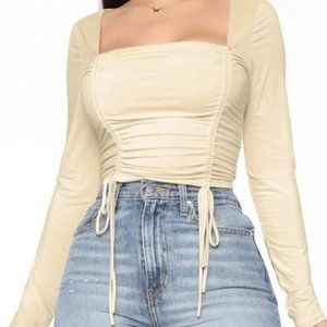 Long Sleeve Cropped Top